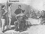 Pocztówkę treści - Untauglich (niezdatny) można było wysłać do najbliższych z tą radosną wieścią od razu po orzeczeniu komisji