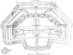 Archiwalny rzut Fortu 43 Pasternik z 1909 r., ze zbiorów CAW